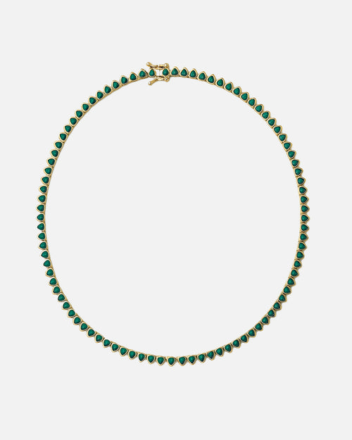Diamond Heart Tennis Chain